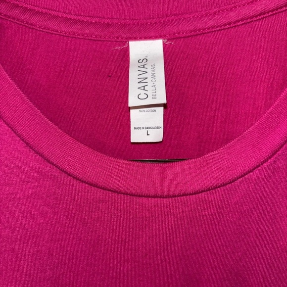 Bella Canvas Fuchsia Tee - Picture 4 of 7